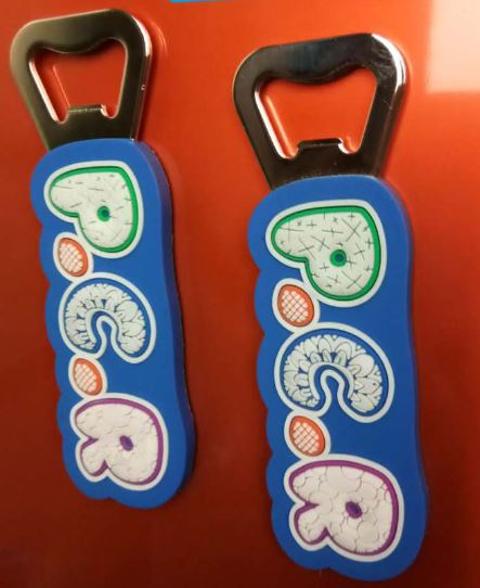 Magnetic Hard PVC Bottle Opener Magnetic Hard PVC Bottle Opener