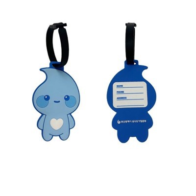 ایکو - سوٹ کیس بیک بیگ بورڈنگ پاس کے لئے دوستانہ 3D نرم سلیکون سامان ٹیگ