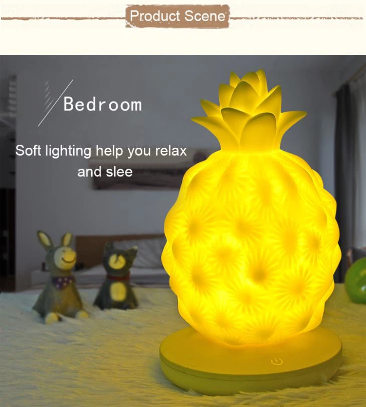 Pineapple Silicone Night Lamp For Baby Room