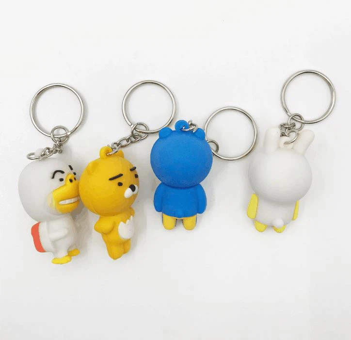 2D/3D Cartoon Figure Pvc Key Holders