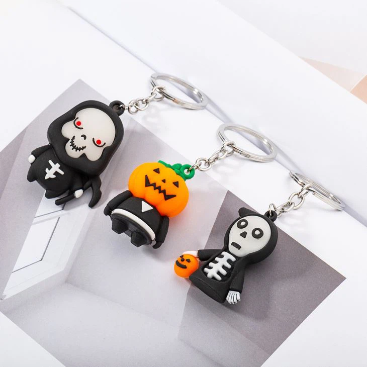 Cute Halloween Cartoon PVC Key Rings