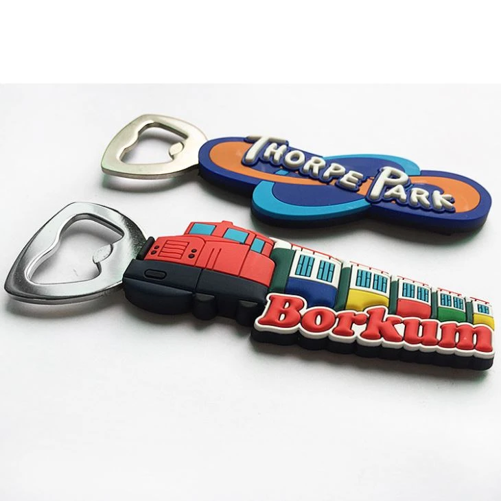 Magnetic Hard PVC Bottle Opener