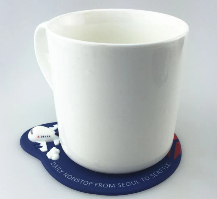 Pvc 3D Stereo Aircraft Dinrk Cup Coaster
