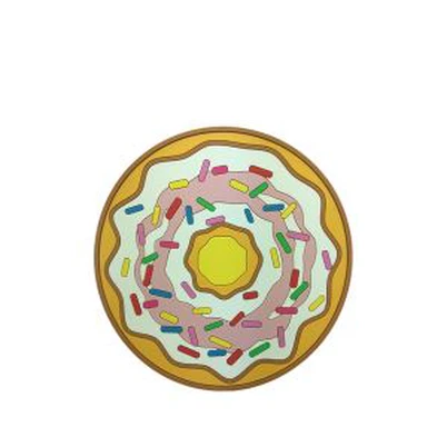 ڈونٹ شکل کوسٹر کپ پی وی سی مشروب چٹائی