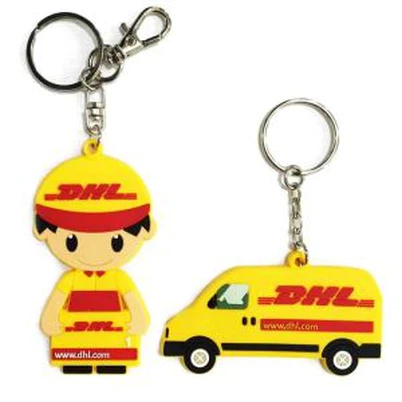 میسکوٹ فگر ایمبوزڈ لوگو پی وی سی ربڑ کی چین