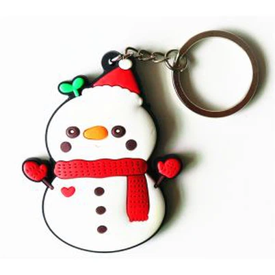 کرسمس ایلک سنو مین پیویسی کلیدی زنجیریں۔