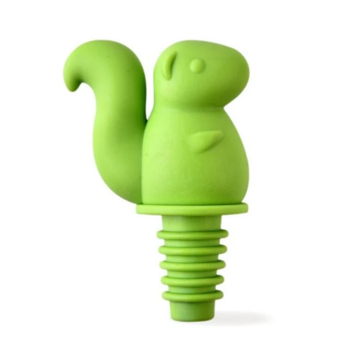 Squirrel Silicone Wine Bottle Stopper