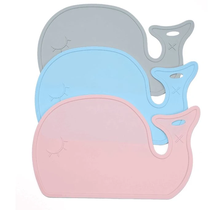 Whale Shape Non-Slip Silicone Plate Placemats