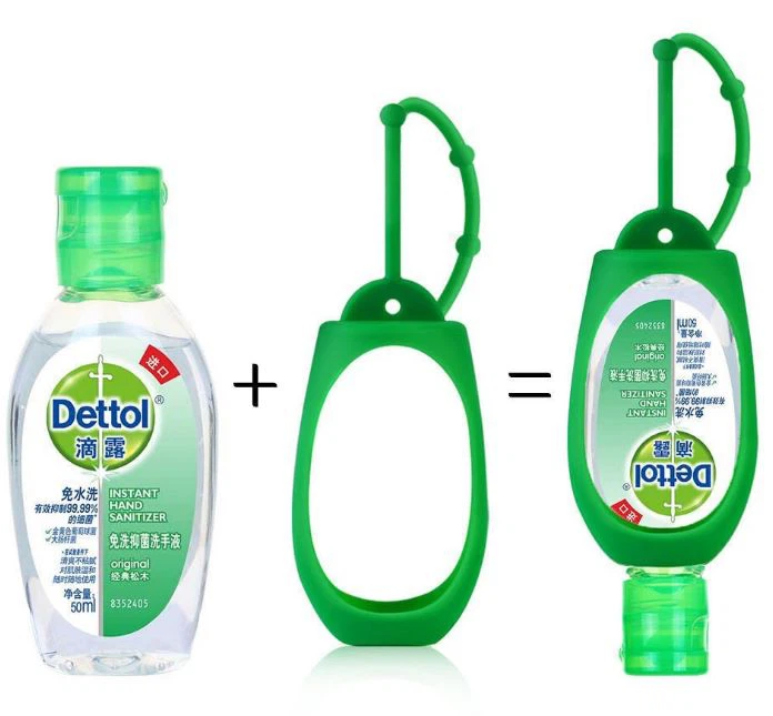 50ml Hand Gel Sanitizer Pocket Silicone Perfume Bottle Holder