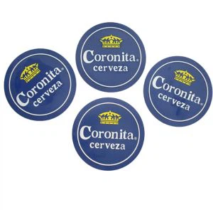 کورونیٹا برانڈ پی وی سی کپ کوسٹر بیئر میٹ