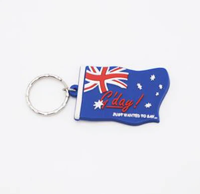 پرچم کیچین نرم پیویسی بس کی ٹوپی۔