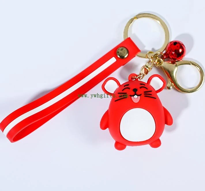 Soft Pvc Cartoon Doll 3D Keychain Pendant Silicone Key Ring