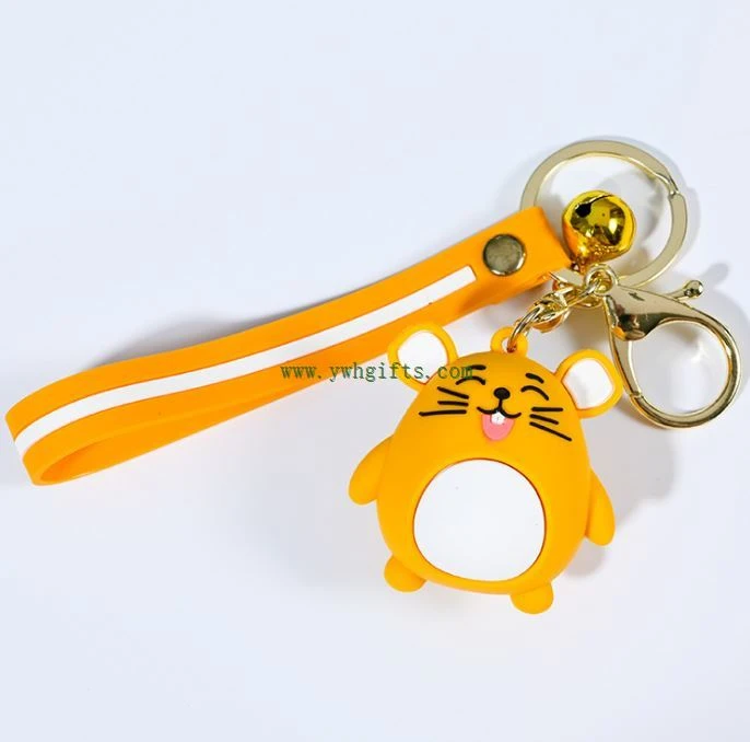 Soft Pvc Cartoon Doll 3D Keychain Pendant Silicone Key Ring